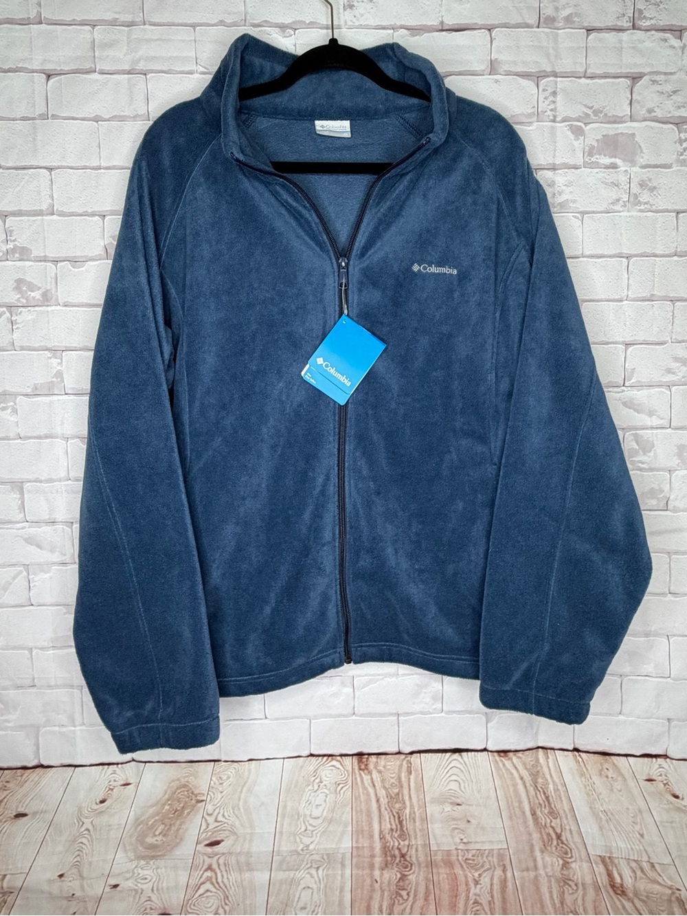 Columbia Benton Springs Full Zip Fleece Jacket Women’s 3X Blue NWT